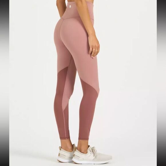 Vuori Colorblock Studio Legging Women's Small Light Terra Cotta High Rise *flaws - Picture 3 of 14